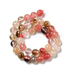 Cherry Quartz Glass Beads Strands&nbsp;G-P476-01D-01