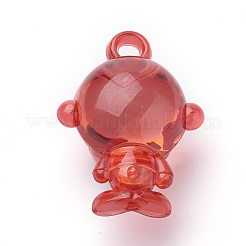 Transparent Acrylic Pendants&nbsp;TACR-T002-12