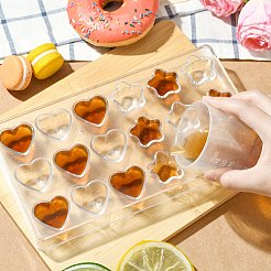 1 Set 2 Pcs PS Plastic Heart Shaped and Star Shaped Double Piece Chocolate Mold&nbsp;ST-CJ0007-97