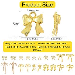 40Pcs 10 Styles Alloy Pendants&nbsp;PALLOY-FS0004-89
