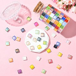 240Pcs 12 Colors Rainbow Iridescent Glass Cabochons&nbsp;DIY-CJ0003-10