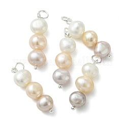 Natural Cultured Freshwater Pearl Pendants&nbsp;PALLOY-JF05323