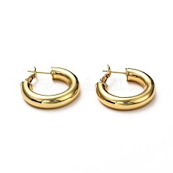 Brass Hoop Earrings&nbsp;LS-EJEW-H121-02G
