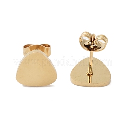 PVD Vacuum Plating 304 Stainless Steel Stud Earrings for Women&nbsp;EJEW-A048-46M-G