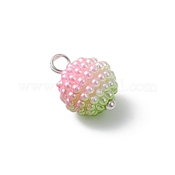 Imitation Pearl Acrylic Charms&nbsp;PALLOY-JF04423-01