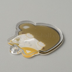 Cute Coffee Cup Cat Acrylic Pendant Keychain&nbsp;FIND-CJC0006-79A