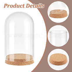 Glass Dome Cover&nbsp;AJEW-WH0314-446D