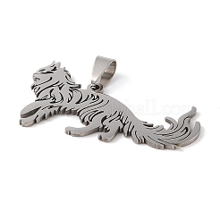 Non-Tarnish Hollow Out 201 Stainless Steel Pendants&nbsp;STAS-G330-02P
