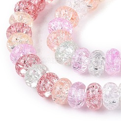 Crackle Transparent Glass Beads Strands&nbsp;GLAA-N069-02A-M