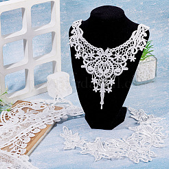 4Pcs 4 Styles Polyester Computerized Embroidery Collar&nbsp;DIY-TA0015-71
