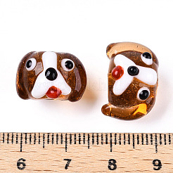 Handmade Gold Sand Lampwork Beads&nbsp;LAMP-L079-03-M