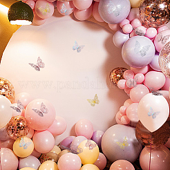 8 Sets 4 Colors PET Mirror Wall Stickers&nbsp;DIY-CP0009-15B