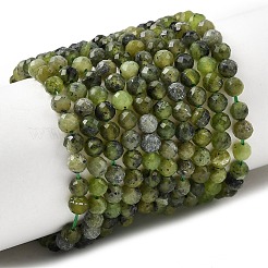 Natural Green Jade Beads Strands&nbsp;G-P603-C-4mm-03AB
