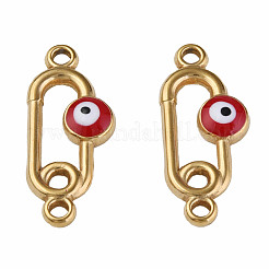 304 Stainless Steel Enamel Connector Charms&nbsp;STAS-N087-63-01G