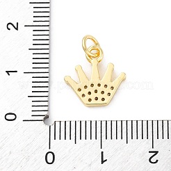 Brass Micro Pave Cubic Zirconia Charms&nbsp;KK-S510-23G