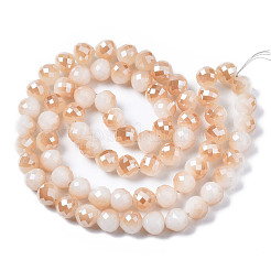 Transparent Glass Beads Strands&nbsp;GLAA-Q090-002