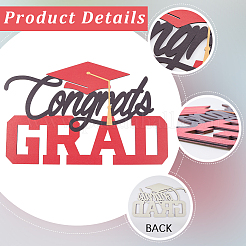 Graduation Season Wood Wall Hanging Decor&nbsp;AJEW-WH20006-232A