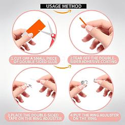 8Pcs 8 Sizes Plastic Invisible Ring Size Adjuster&nbsp;TOOL-YW0001-16