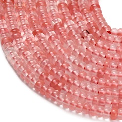 Cherry Quartz Glass Beads Strands&nbsp;G-Z110-B07-2x4mm