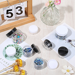 8Pcs 4 Styles 2 Colors PET Plastic Cream Jar&nbsp;CON-CN0001-15