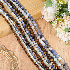 3Strands 3 Styles Natural Flower Amazonite Beads Strands&nbsp;G-PA0001-42