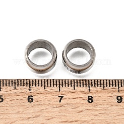 304 Stainless Steel Large Hole Beads&nbsp;STAS-H263-03P-01