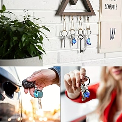 16Pcs 8 Styles Electroplated Glass Pendant Decorations&nbsp;HJEW-YW00361