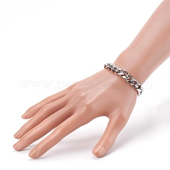 Tarnish Resistant Men's 304 Stainless Steel Cuban Link Chain Bracelets&nbsp;BJEW-JB06006