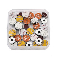 36Pcs 6 Styles Alloy Enamel Slide Charms&nbsp;FIND-SC0010-53