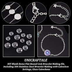 DIY 304 Stainless Steel Rolo Chain Lariat Necklace Making&nbsp;DIY-UN0001-93