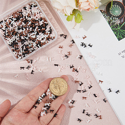 800Pcs 4 Colors Resin Cabochons&nbsp;MRMJ-CY0001-03