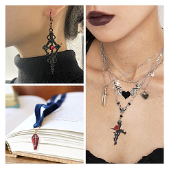 24Pcs 6 Styles Alloy Enamel Pendants&nbsp;ENAM-TA0001-56