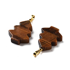 Natural Tiger Eye Pendants&nbsp;G-A203-01G