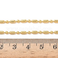 2.5MM Brass Column Ball Chain Necklaces for Women&nbsp;NJEW-B148-04G