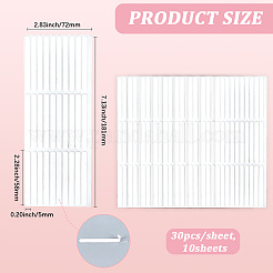 10Sheets Rectangle Double Side Adhesive Glue Sticky Tape For False Nail Tips&nbsp;MRMJ-SP0001-03