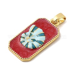 Brass Enamel Pendants&nbsp;KK-C134-38G