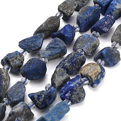 Raw Rough Natural Lapis Lazuli Beads Strands&nbsp;GG-CBA0B77-A02-01
