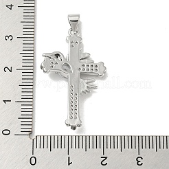 Rack Plating Brass Micro Pave Cubic Zirconia Pendants&nbsp;KK-F869-13P