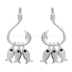 Brass Dangle Stud Earrings&nbsp;FS-WG53E88-01