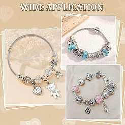 130Pcs 13 Styles Tibetan Style Alloy European Beads&nbsp;MPDL-ME0001-02