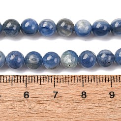 Natural Kyanite/Cyanite/Disthene Round Beads Strands&nbsp;G-O017-6mm-04D