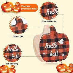 12Pcs 3 Style Halloween Theme Unfinished Wood Decorative Supplies&nbsp;DIY-OC0004-14