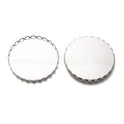 Non-Tarnish 304 Stainless Steel Cabochon Settings&nbsp;STAS-H136-13A-P