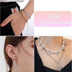 36Pcs 6 Styles 304 Stainless Steel Beads&nbsp;STAS-CJ0002-90