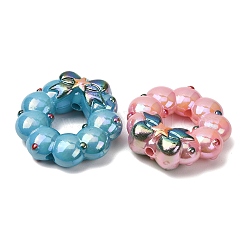 Christmas UV Plating Opaque Acrylic Beads&nbsp;AC-CBAC5B6-01