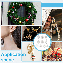 60Pcs 10 Styles Alloy Rhinestone Pendants&nbsp;FIND-PH0028-36S