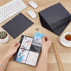 100Pcs PP Plastic 3 Holes Binder Inner Pages for Card Holder&nbsp;AJEW-BC0010-92