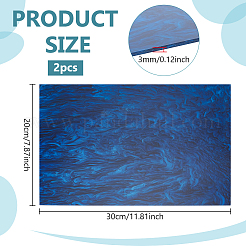 2Pcs Acrylic Sheets&nbsp;DIY-PH0032-63B