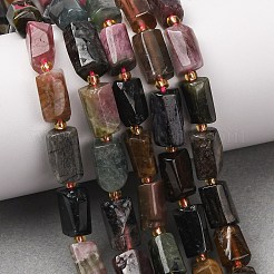 Natural Multicolor Tourmaline Beads Strands&nbsp;G-D110-H02-01
