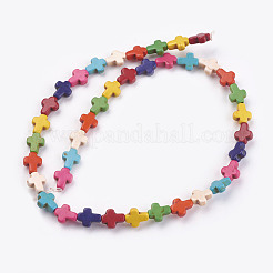 Synthetic Turquoise Beads Strands&nbsp;TURQ-G112-8x10mm-11